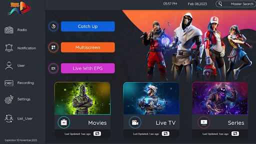 Android application ZT Player screenshort