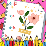 Cover Image of ดาวน์โหลด Offline Simple Flower Coloring  APK