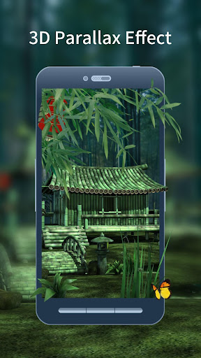 Android application 3D Bamboo House Live Wallpaper screenshort