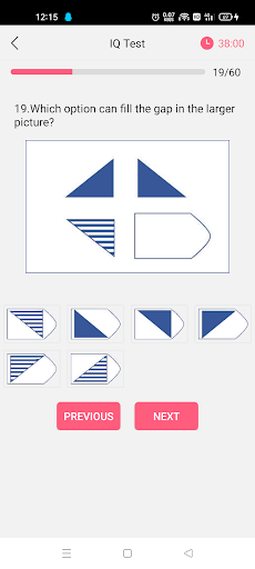 IQ Test Screen 2