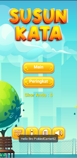 Android application Susun Kata screenshort
