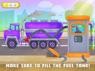 키즈 기름 탱커: 트럭 게임
