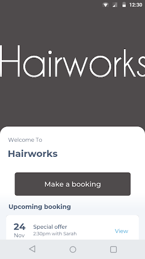 Android application Hairworks screenshort