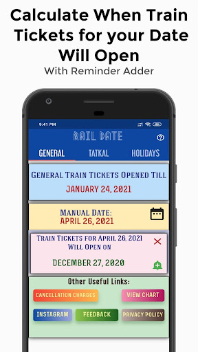RAIL DATE - Train Ticket Booki Screen 2