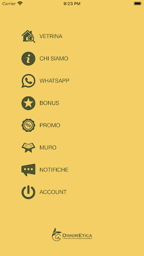 Android application DimorEtica screenshort