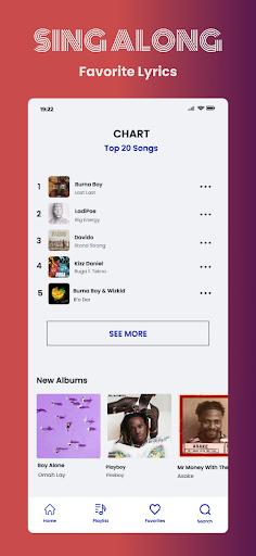 tooXclusive: Lyrics Finder App Screen 3