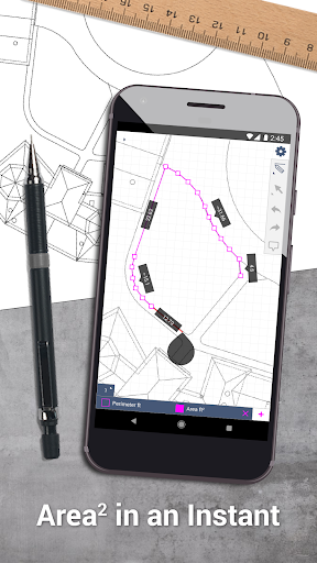 Android application SketchAndCalc Area Calculator screenshort