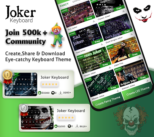Joker Keyboard Themes & Fonts Screen 2