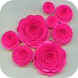 DIY paper roses icon