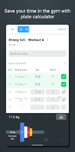 Strong Workout Tracker Gym Log Screenshot