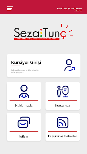Android application Seza Tunç Sürücü Kursu screenshort
