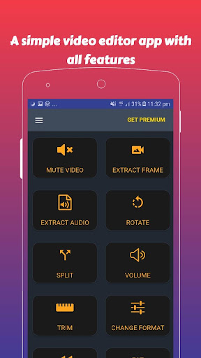 Android application Simple Video Editor screenshort