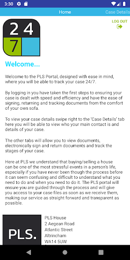 PLS Portal 247 Screen 2