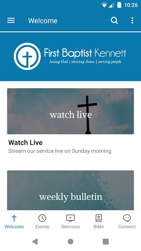 Android application First Baptist Church - Kennett screenshort