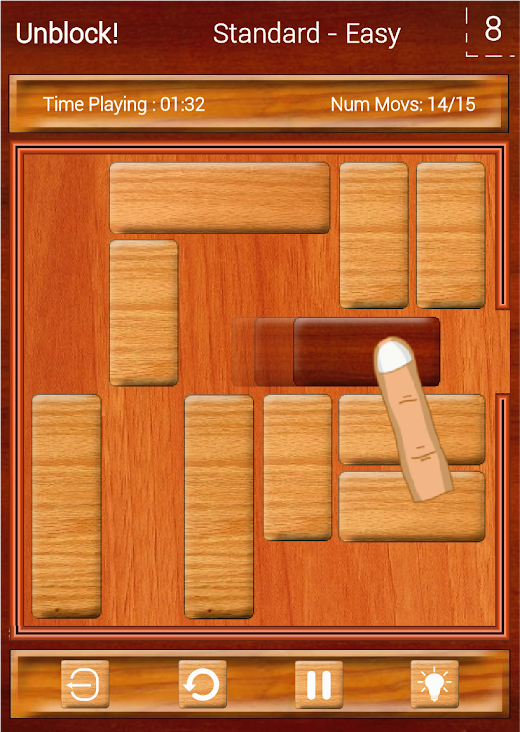 Android application Unblock, slide puzzle screenshot