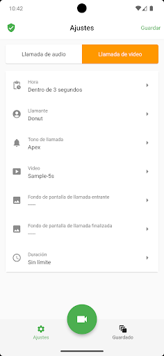 Vista previa de la aplicación