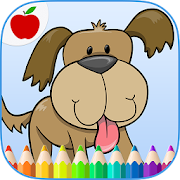 Dogs, Cats & Happy Pets Coloring Book Game