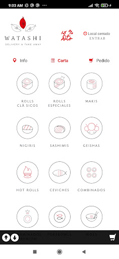 Android application Watashi screenshort