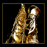 saxophone playing icon