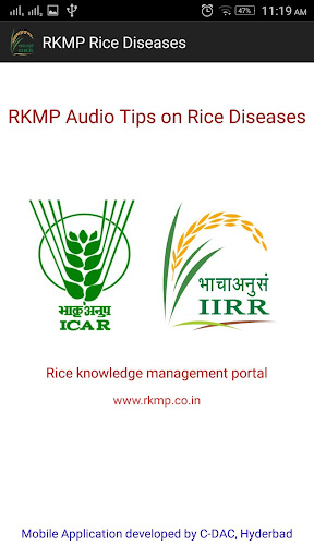 Android application RKMP Tips on Rice Diseases screenshort