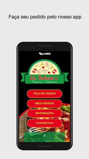 Android application Pizzaria La Sabore II screenshort