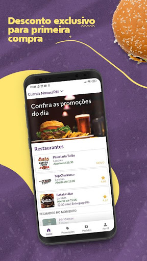 Android application QFome App - Delivery de Comida screenshort