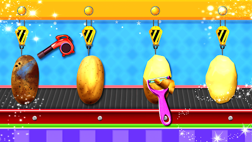 Android application Potato Chips Food Factory Game screenshort