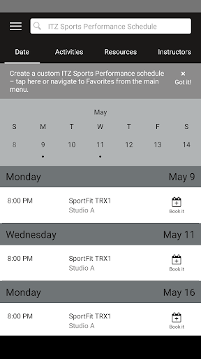 ITZ Sports Performance Screen 3