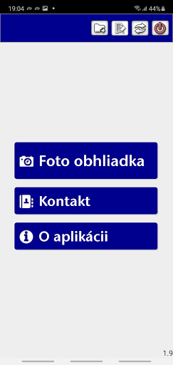 Android application Moje obhliadky screenshort