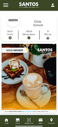 SANTOS Rewards Screen 2
