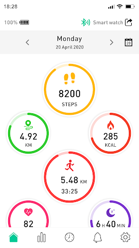 Screenshot of MSmartfit