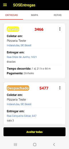 SOS Entregas Entregador Screen 2