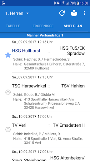 HSG Hüllhorst Screen 2