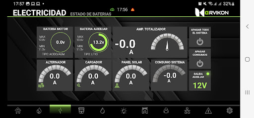 ARVIKON Smart Caravaning APP Screen 2