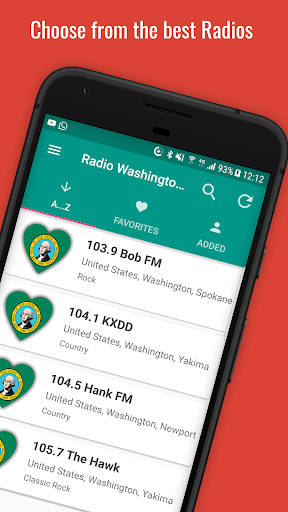 Android application Washington Radio Stations screenshort