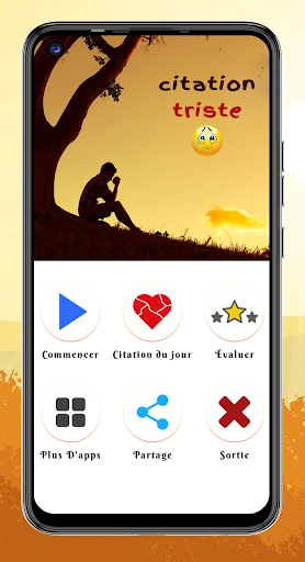 Android application Citations Triste & Proverbes screenshort