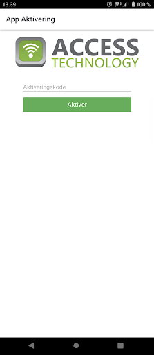 Android application Access Technology Nødkald screenshort