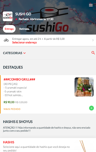 Android application SUSHI GO screenshort