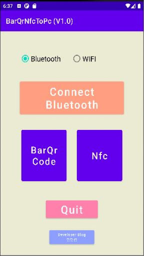BarQrNfcToPc(phone=reader=>PC) Screen 2