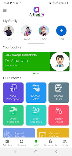 Android application Arihant Hospital & IVF Center screenshort