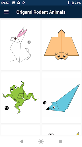 Android application Origami Rodent Animals 2022 screenshort