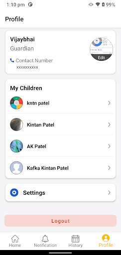Falcon Parent Screen 2