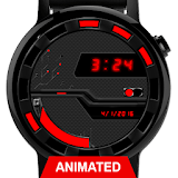 Watch Face: Cyber Black 360 - Wear OS Smartwatch icon