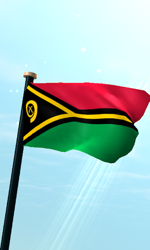 Android application Vanuatu Flag 3D Free Wallpaper screenshort