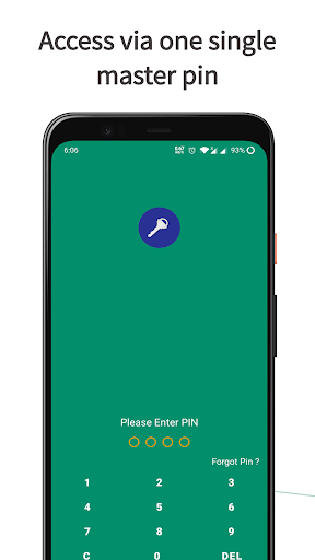 Android application Password Manager Pro screenshort