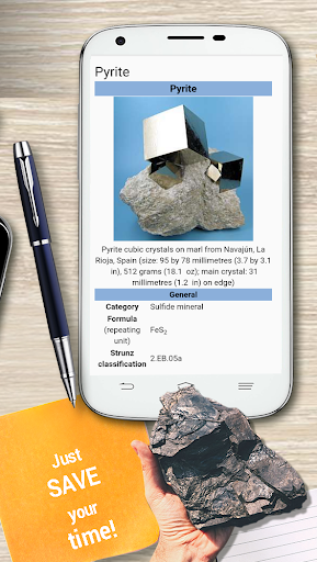 Minerals guide Screen 2