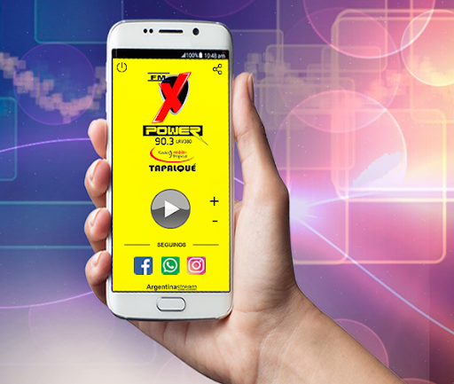 Android application FM X Power 90.3 mhz Tapalque screenshort