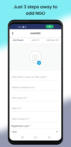 Unite NGO Platform Screen 3