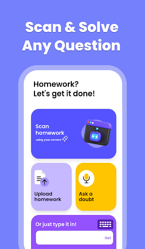 Screenshot of AI Homework Helper App