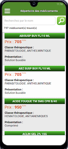 Pharmacies et médicaments CMU Screenshot 4 - AppWisp.com